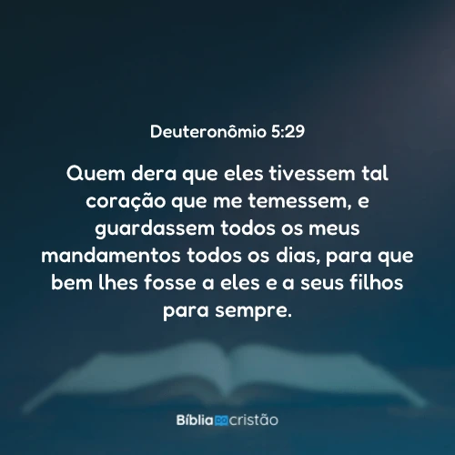 Deuteronômio 5:29