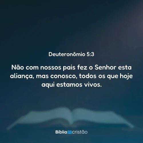 Deuteronômio 5:3