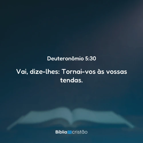 Deuteronômio 5:30