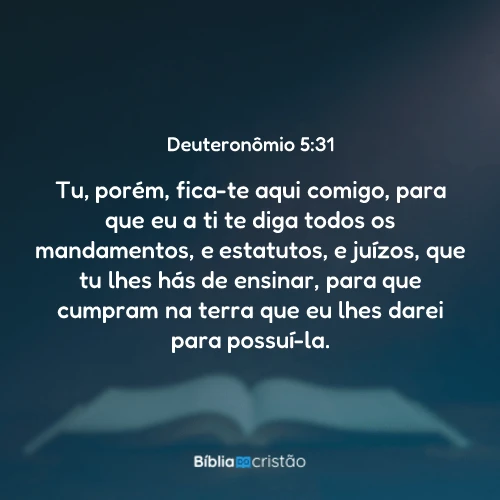 Deuteronômio 5:31