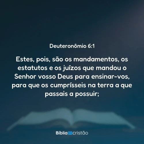 Deuteronômio 6:1