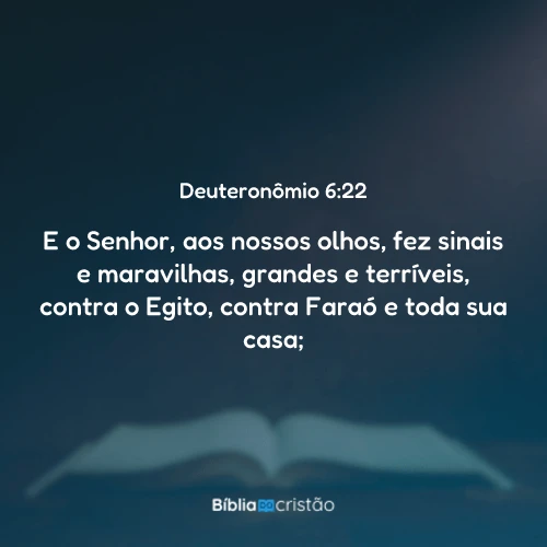 Deuteronômio 6:22