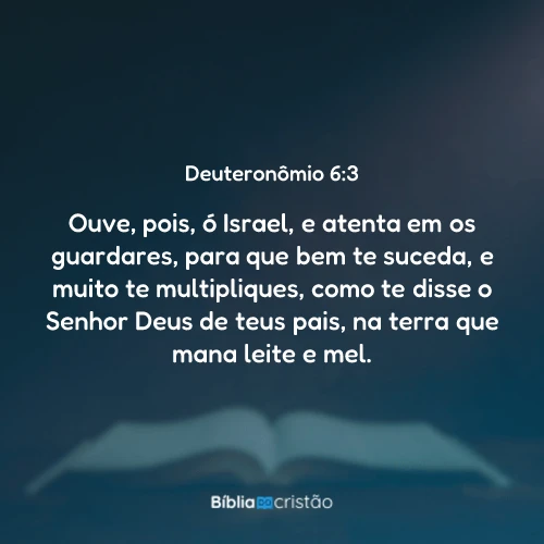 Deuteronômio 6:3
