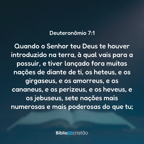 Deuteronômio 7:1