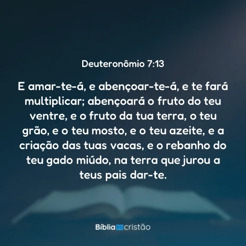 Deuteronômio 7:13