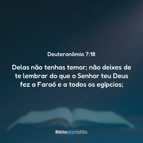 Deuteronômio 7:18