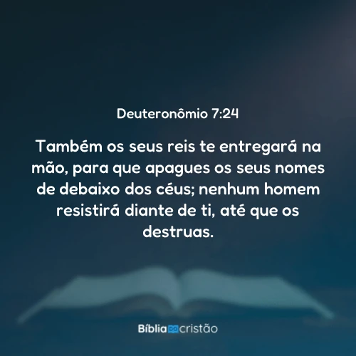 Deuteronômio 7:24