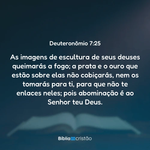 Deuteronômio 7:25