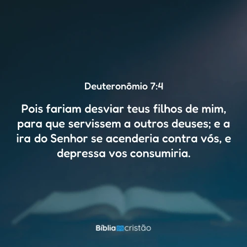Deuteronômio 7:4