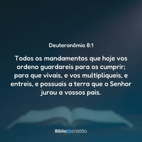 Deuteronômio 8:1