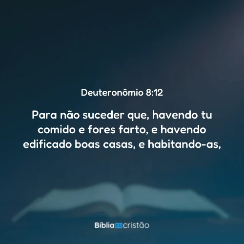 Deuteronômio 8:12