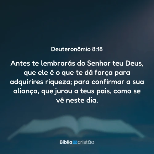 Deuteronômio 8:18