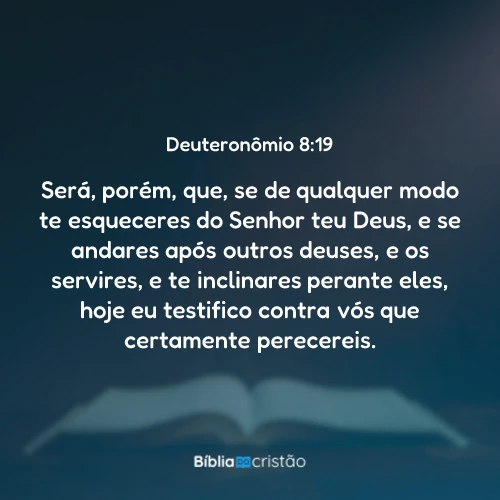 Deuteronômio 8:19