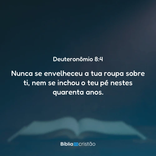 Deuteronômio 8:4