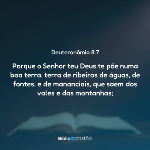 Deuteronômio 8:7