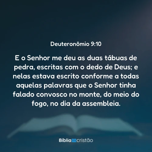 Deuteronômio 9:10