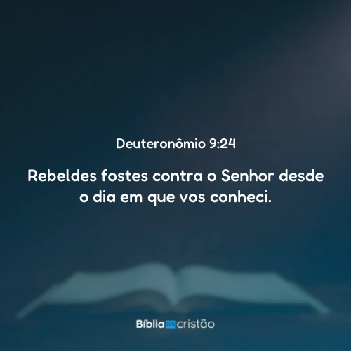 Deuteronômio 9:24