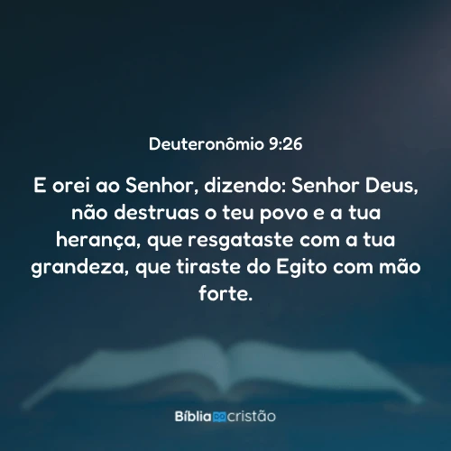 Deuteronômio 9:26