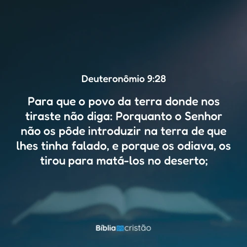 Deuteronômio 9:28