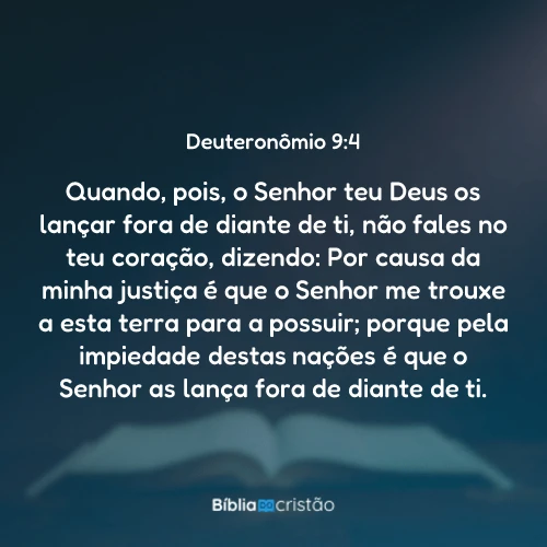 Deuteronômio 9:4