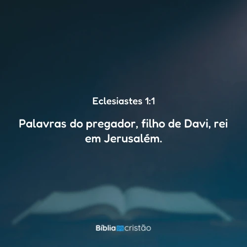 Eclesiastes 1:1
