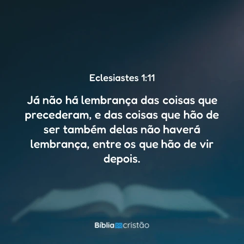 Eclesiastes 1:11