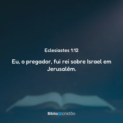 Eclesiastes 1:12