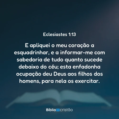 Eclesiastes 1:13