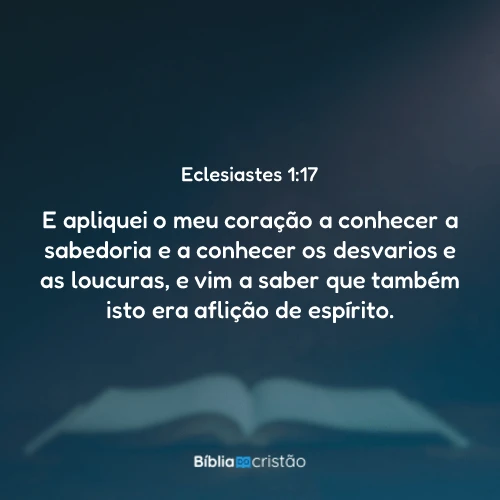 Eclesiastes 1:17