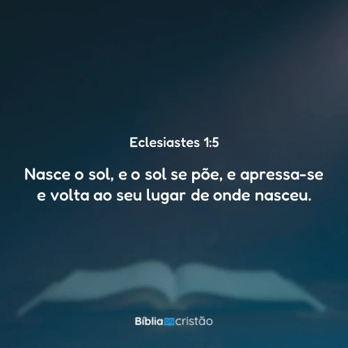 Eclesiastes 1:5