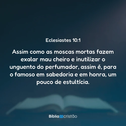 Eclesiastes 10:1