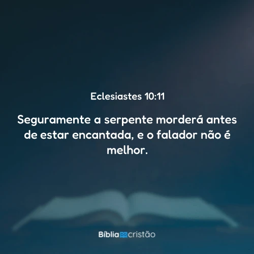 Eclesiastes 10:11