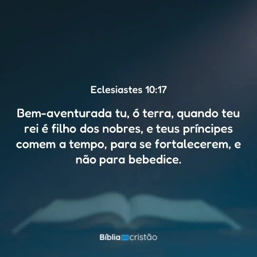 Eclesiastes 10:17