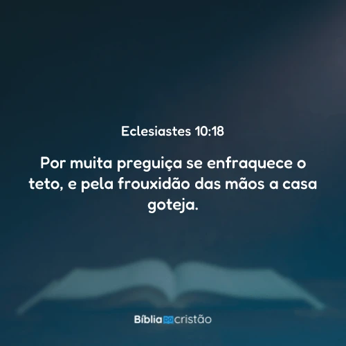 Eclesiastes 10:18