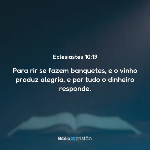 Eclesiastes 10:19