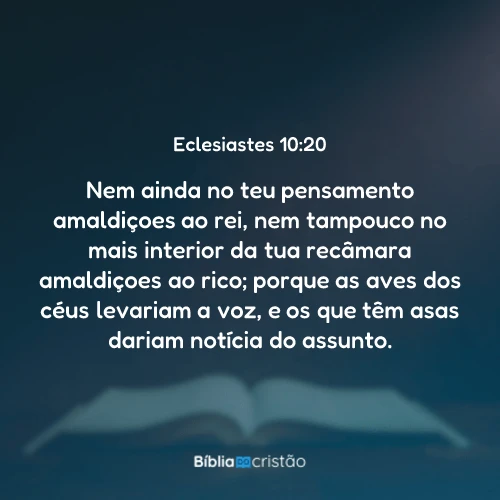Eclesiastes 10:20
