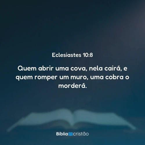 Eclesiastes 10:8