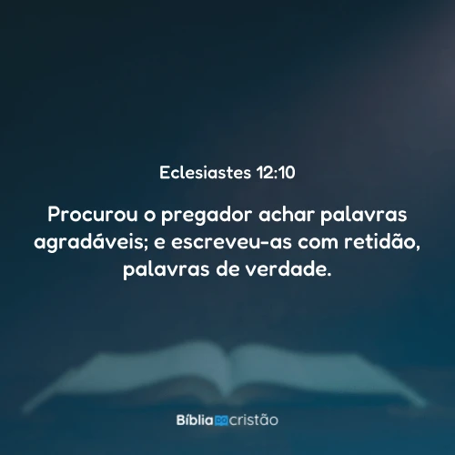 Eclesiastes 12:10