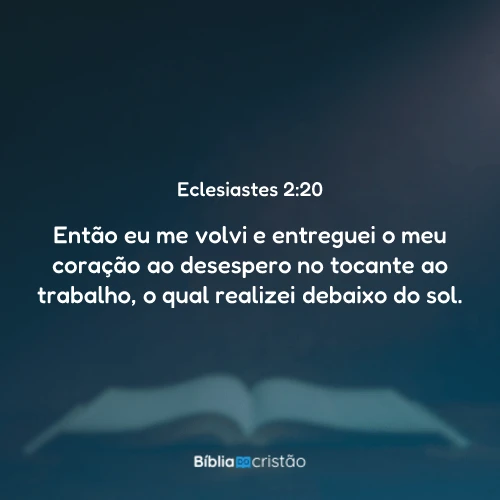 Eclesiastes 2:20