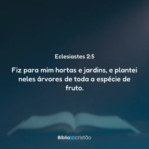 Eclesiastes 2:5