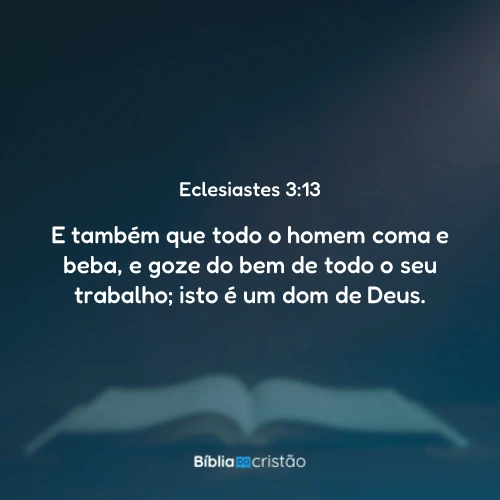 Eclesiastes 3:13