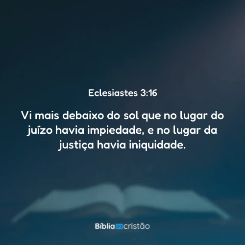 Eclesiastes 3:16
