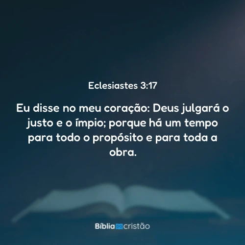 Eclesiastes 3:17