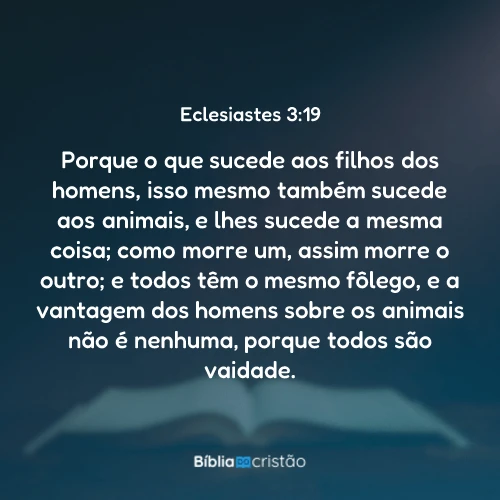 Eclesiastes 3:19