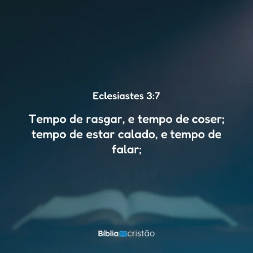 Eclesiastes 3:7