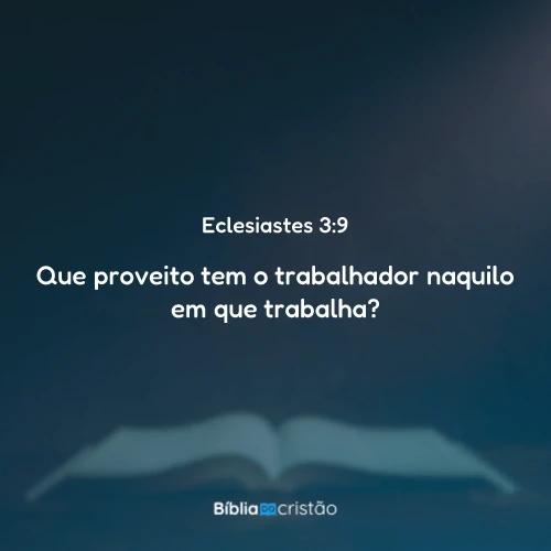 Eclesiastes 3:9