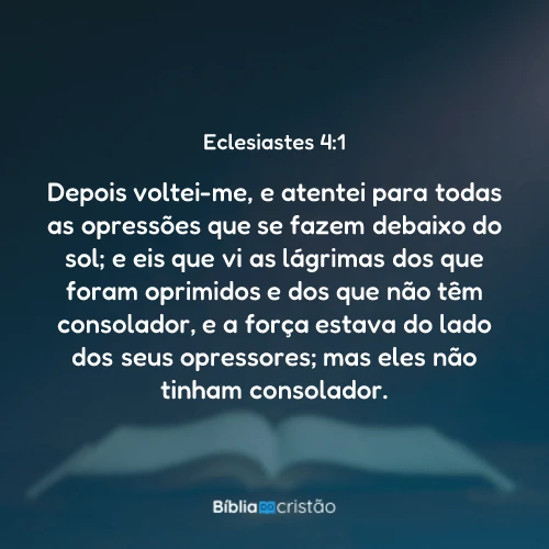 Eclesiastes 4:1