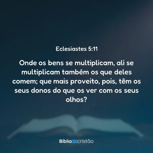 Eclesiastes 5:11