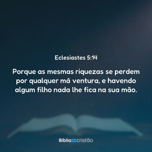 Eclesiastes 5:14