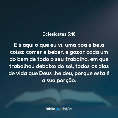 Eclesiastes 5:18